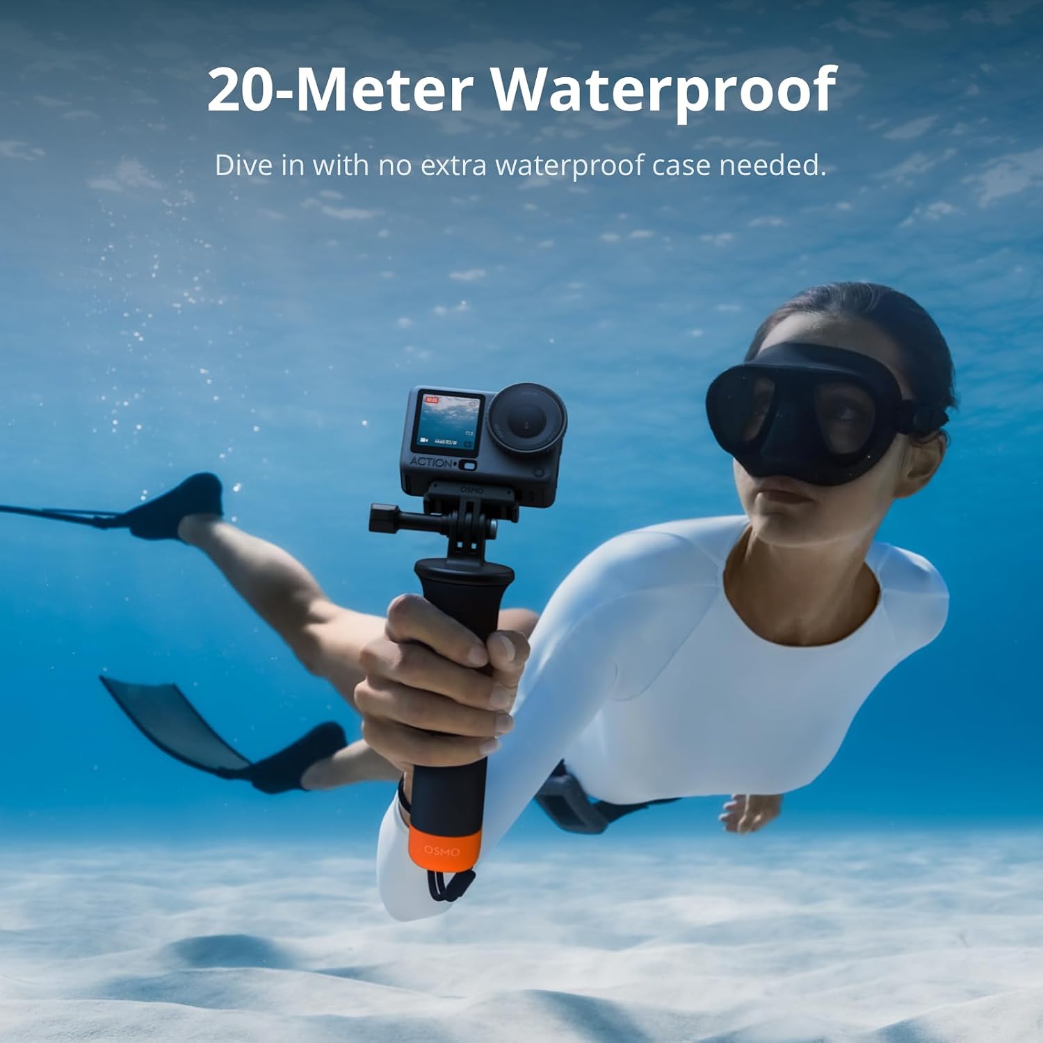 DJI Osmo Action 6 Standard Combo 8K Action Camera – 1/1.1" Sensor, Variable Aperture, 4K/120fps, RockSteady 3.0, 20m Waterproof